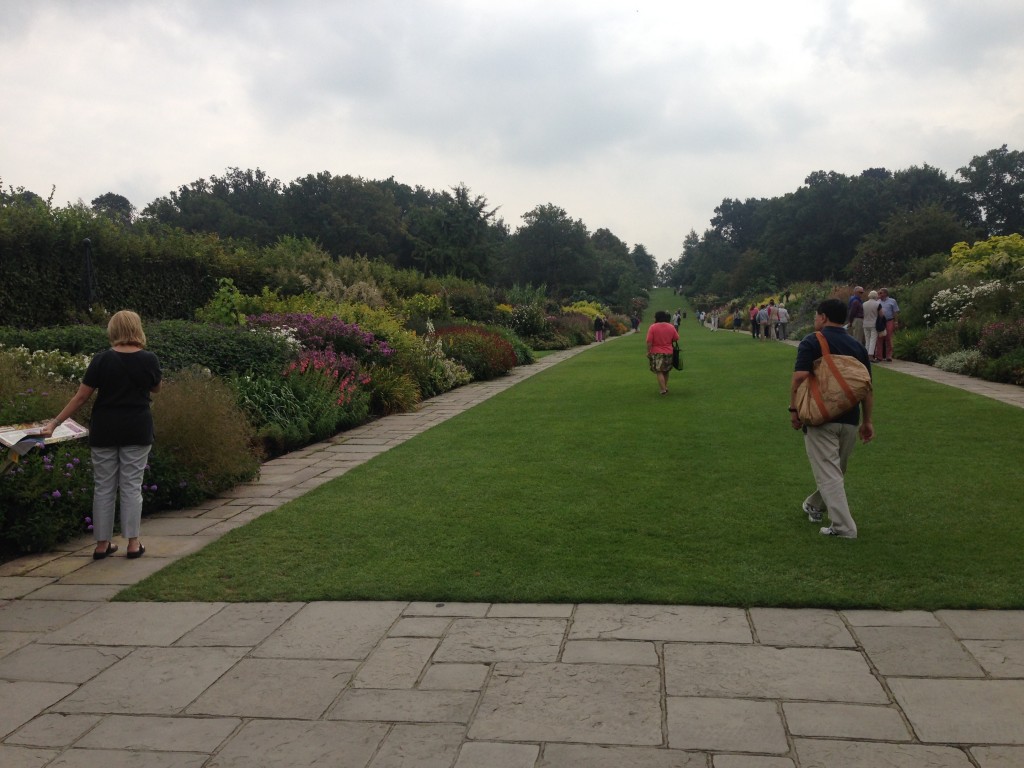 The main border walk way - RHS Wisley September 2014