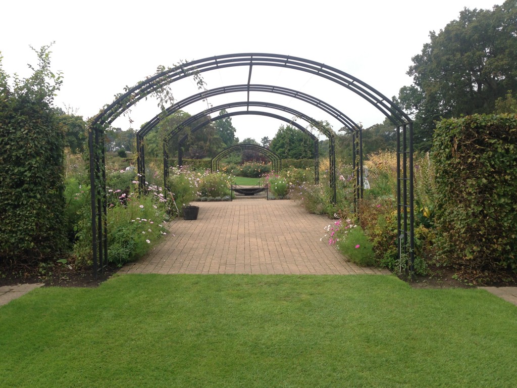 Entrance to the rose walk from the long border walk