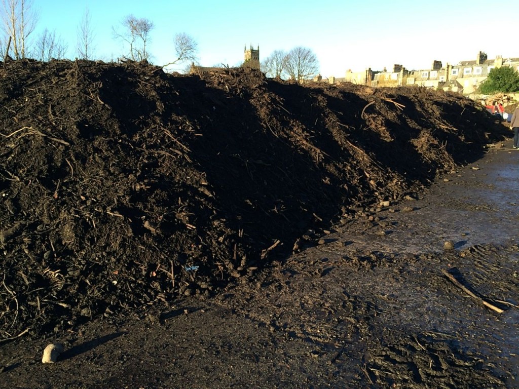 Gigantic compost heap