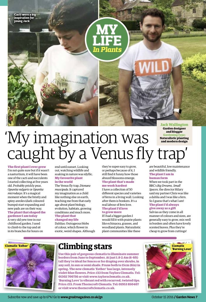 Jack Wallington Garden News Magazine