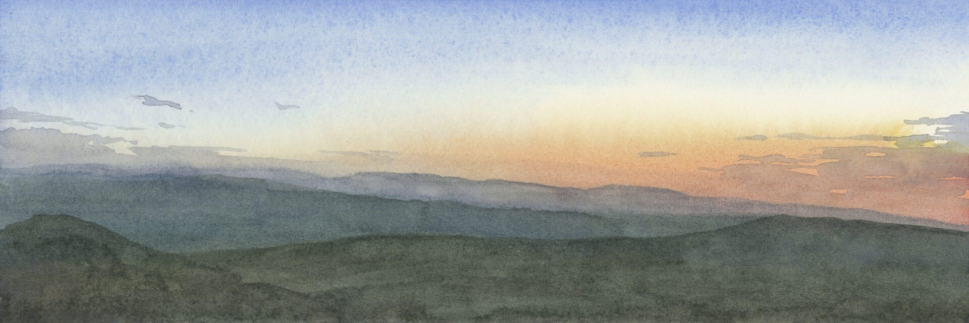 Midsummer Eve twilight - from Wadsworth Moor across Walshaw Moor - limited edition signed print