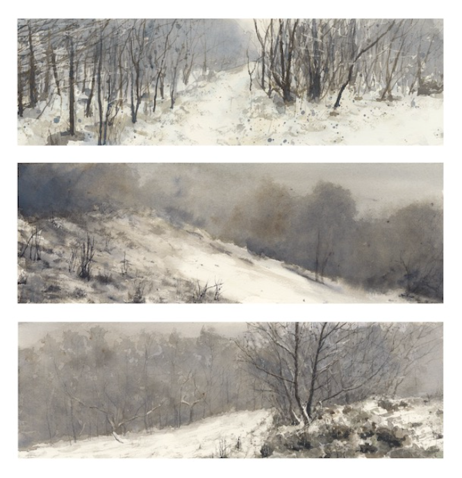 Snow in January on a Calderdale little farm (signed prints)